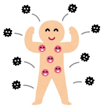 ビタミンＣで元気になるイラスト